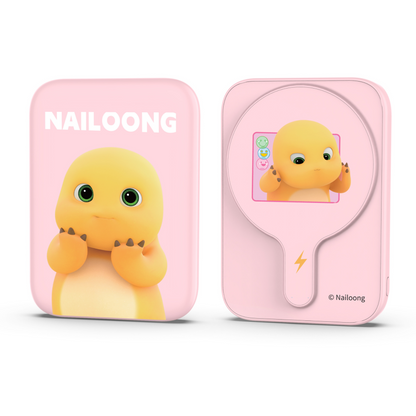 Nailoong 奶龍 - 2合1磁吸+PD3.0 5000mAh外置充電器-小甜心