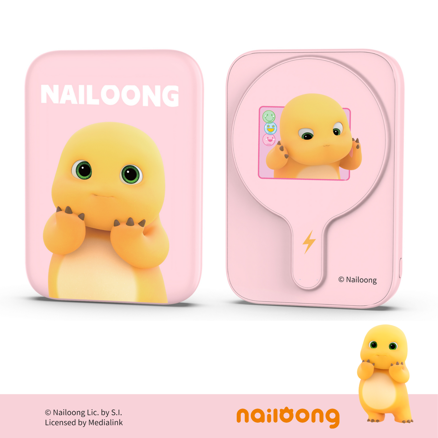 Nailoong 奶龍 - 2合1磁吸+PD3.0 5000mAh外置充電器-小甜心