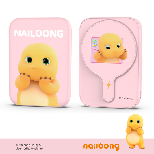 Nailoong 奶龍 - 2合1磁吸+PD3.0 5000mAh外置充電器-小甜心